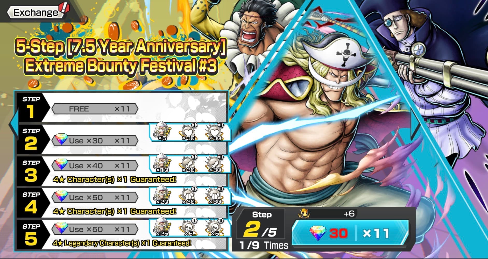EX Whitebeard Rivival banner